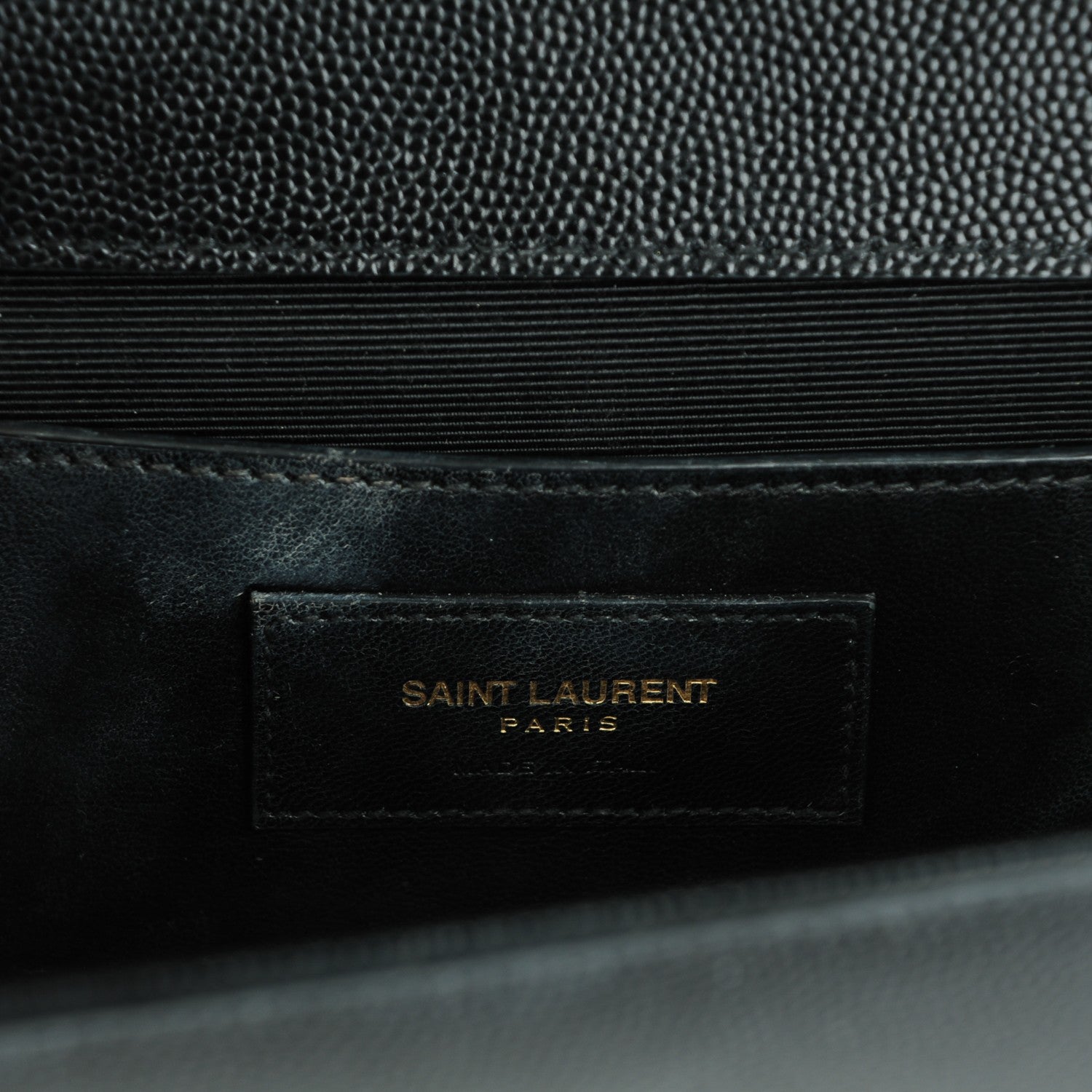 Saint Laurent Grain De Poudre Medium Classic Monogram Kate Satchel Black 6 of 6