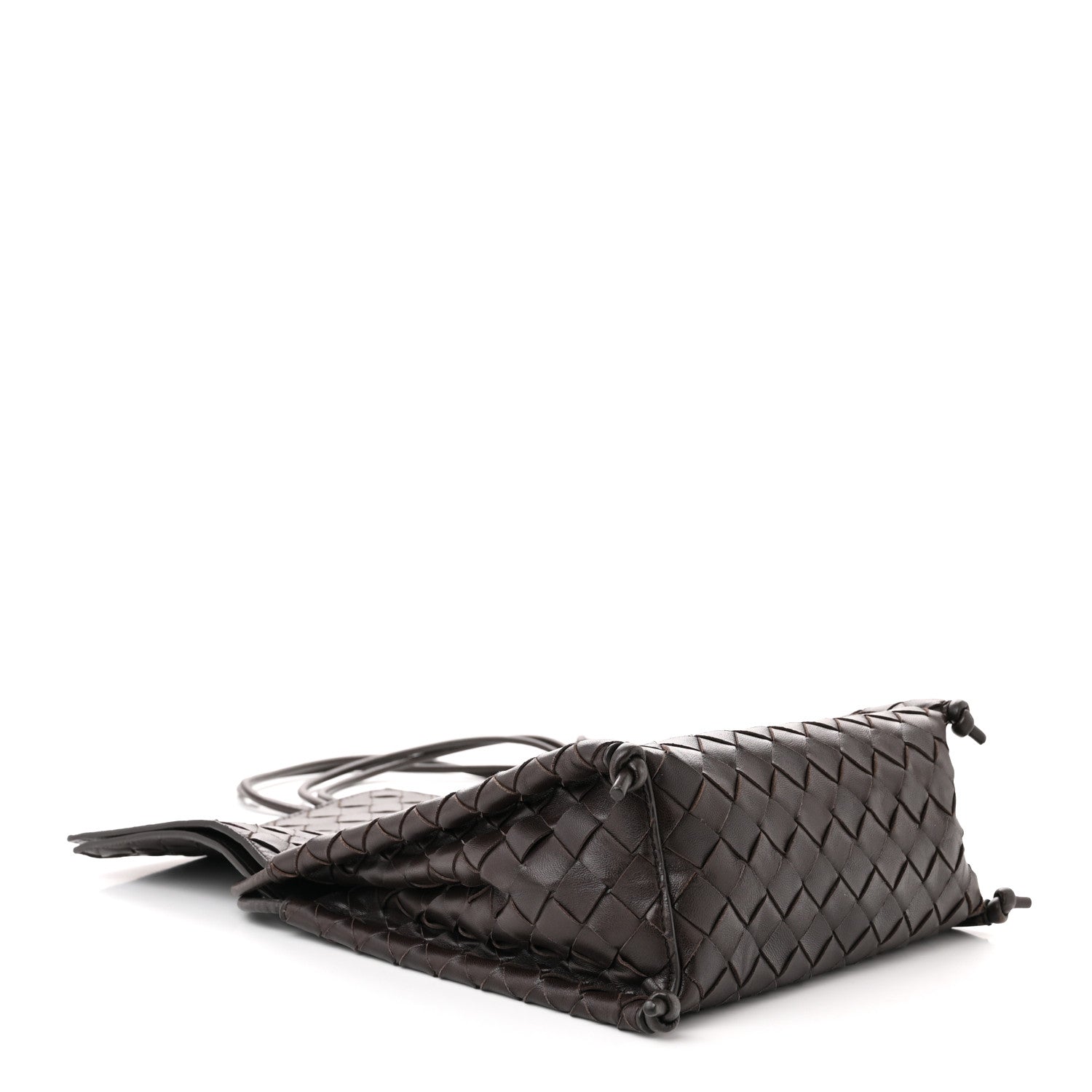Bottega Veneta Nappa Intrecciato Small Knot Flap Crossbody Fondente 4 of 12