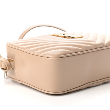 Saint Laurent Calfskin Matelasse Monogram Lou Camera Bag Dark Latte 6 of 10