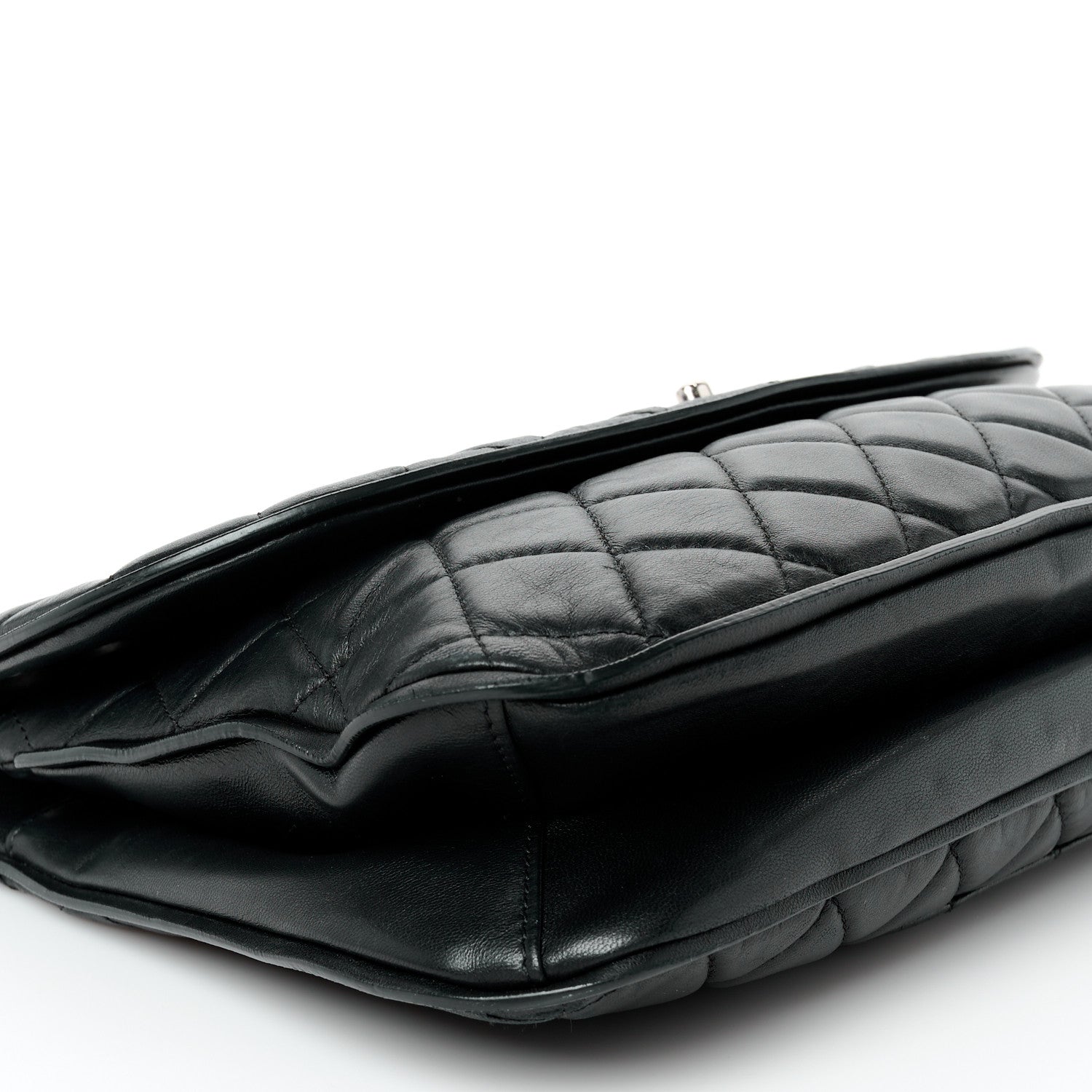Chanel Lambskin Quilted Large Pagode Piping Flap Black 11 of 12