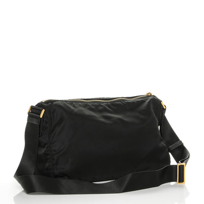 Prada Nylon Vela Colour Messenger Bag Black 3 of 6