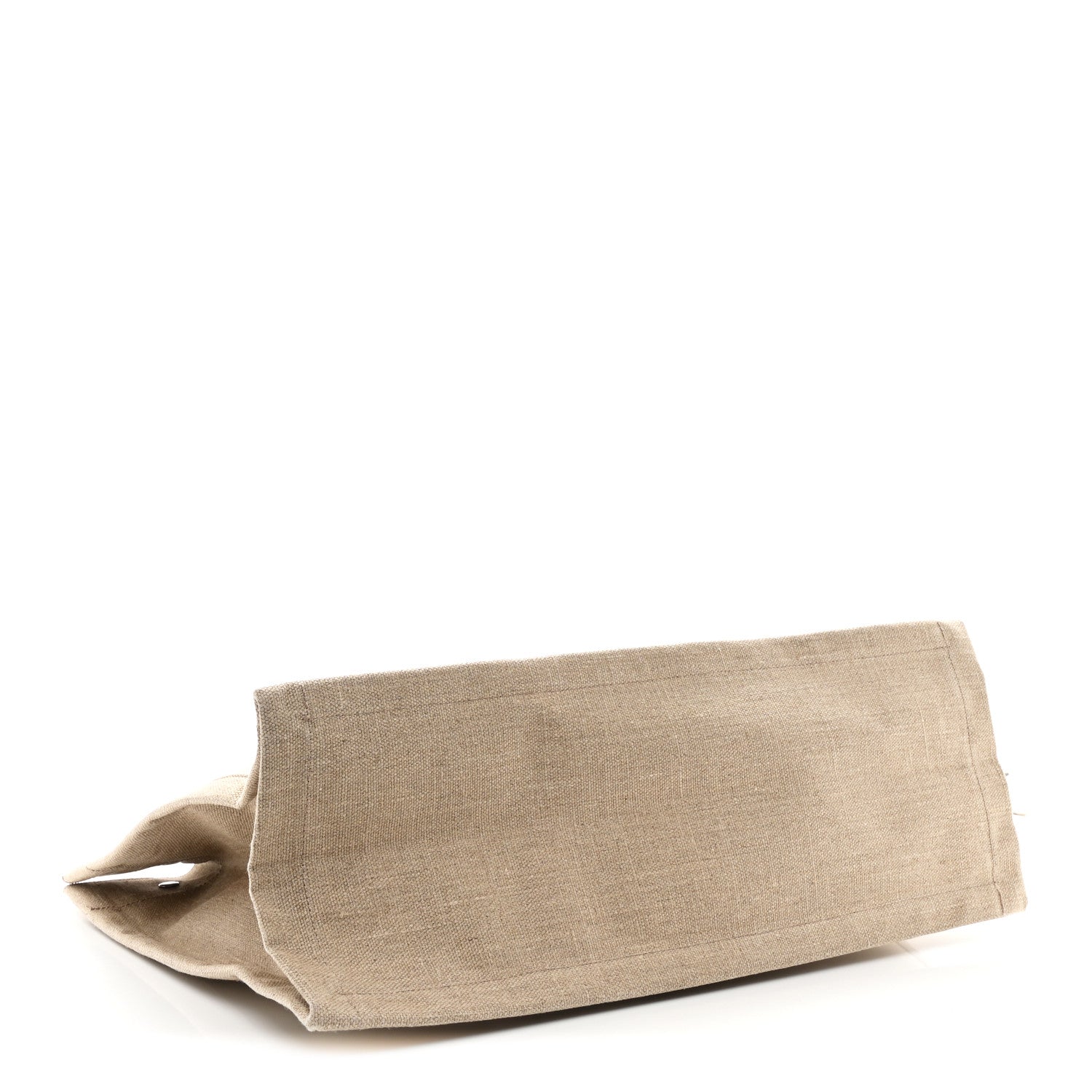 Saint Laurent Linen Calfskin Rive Gauche Tote Optic White 4 of 11