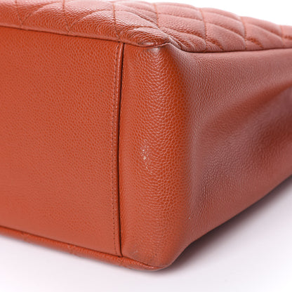 Chanel Caviar Quilted Grand Shopping Tote GST Orange 7 of 11
