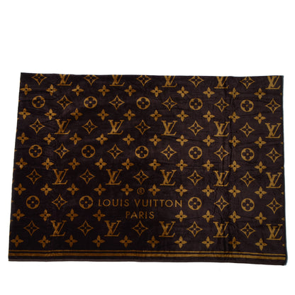 Louis Vuitton Cotton Monogram Classic Beach Towel Brown 4 of 5