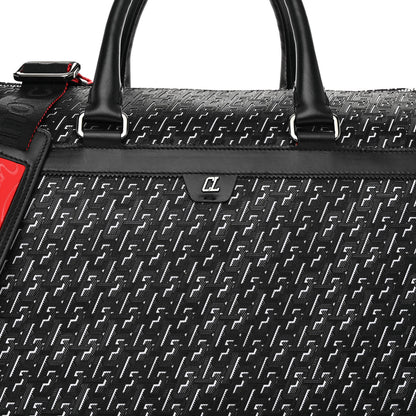 Christian Louboutin Studded Techno CL Sneakender Duffle White Black 7 of 9