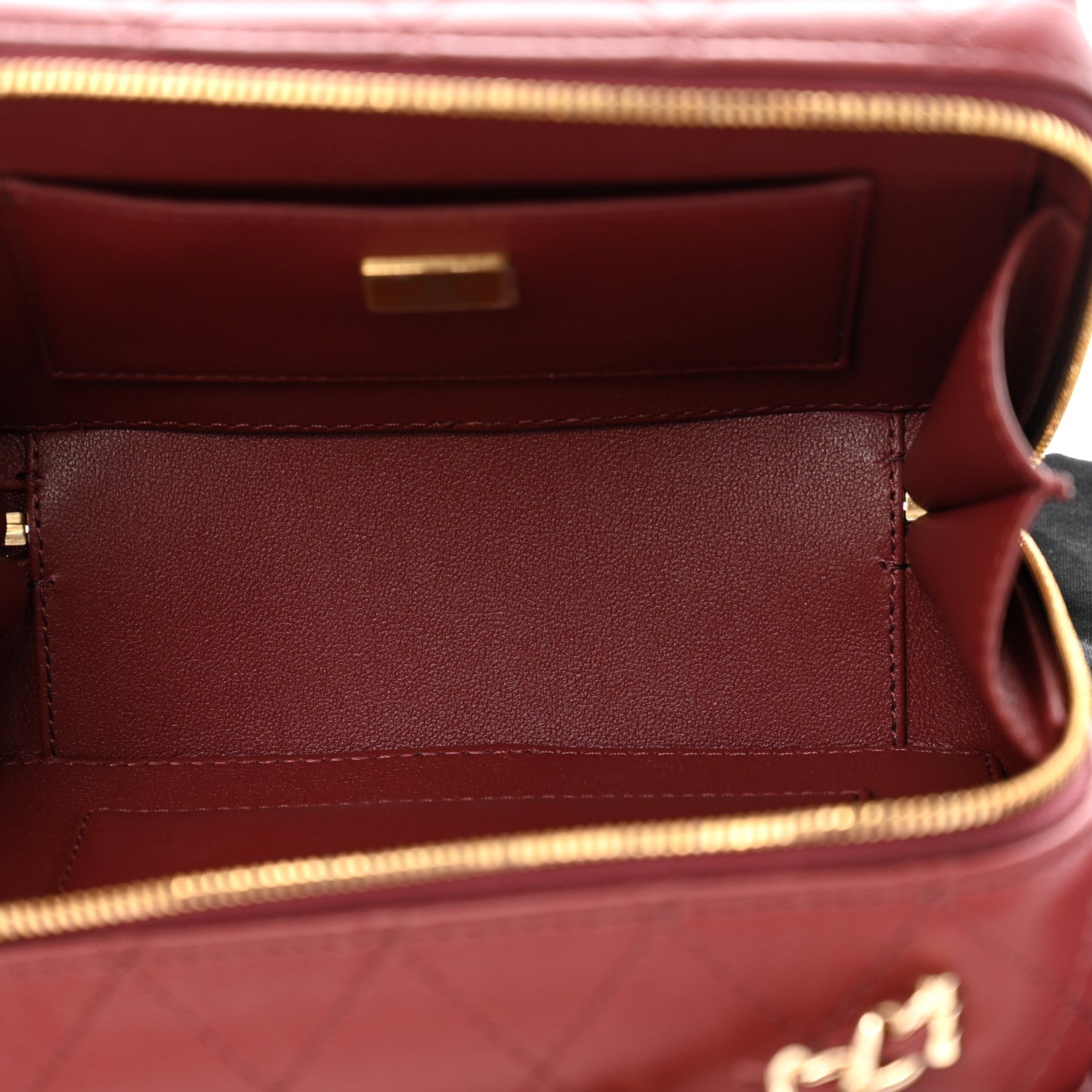 Chanel Lambskin Quilted Coco Click Bag Burgundy 5 of 10