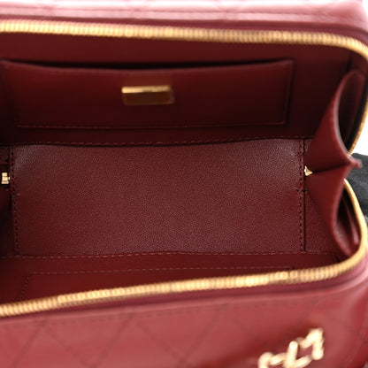 Chanel Lambskin Quilted Coco Click Bag Burgundy 5 of 10
