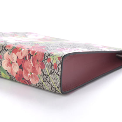 Gucci GG Supreme Monogram Blooms Large Cosmetic Case Beige Multicolor Dry Rose 7 of 10