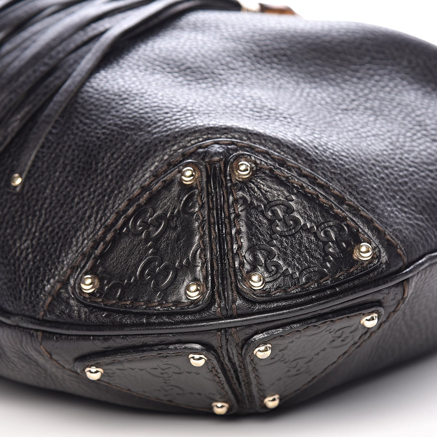 Calfskin Large Indy Top Handle Hobo Black