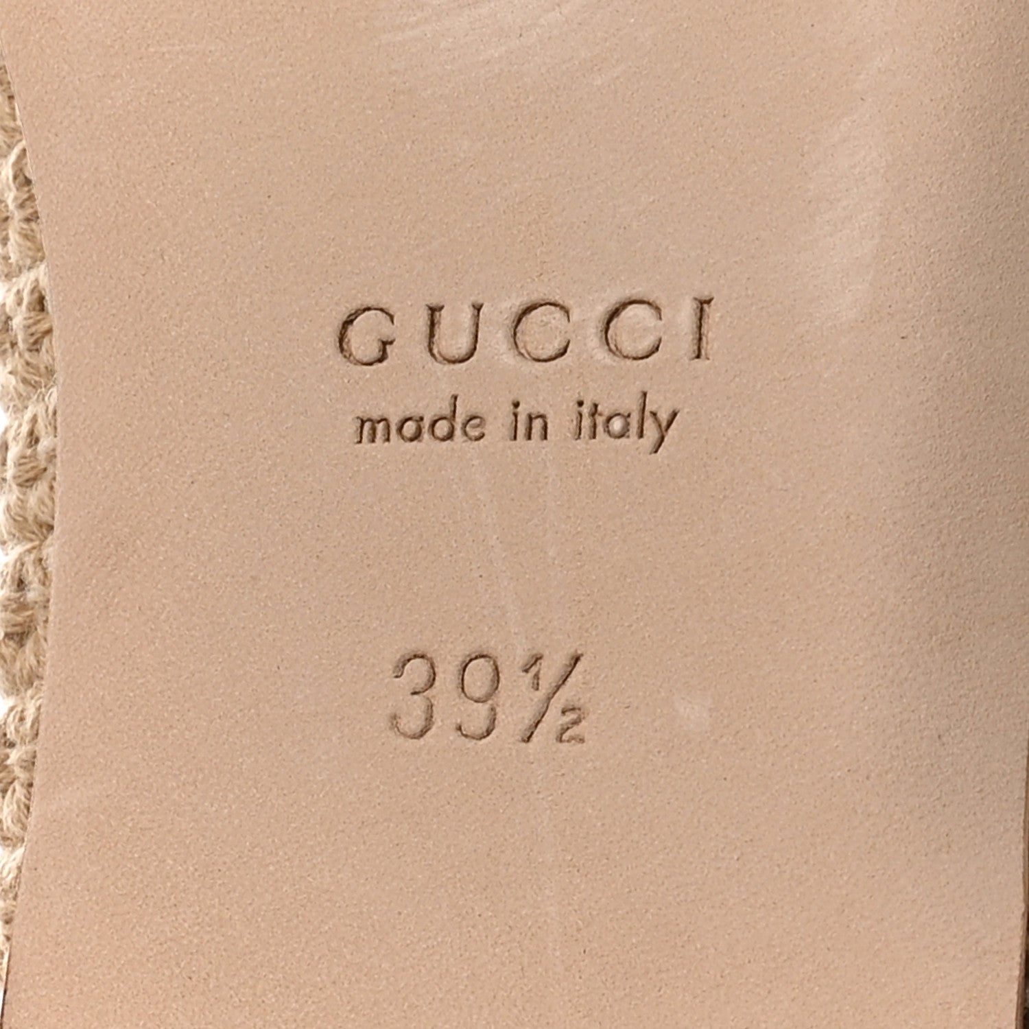 Gucci Cotton Crochet GG Ballet Flats 39.5 Ecru Sandstorm 7 of 8