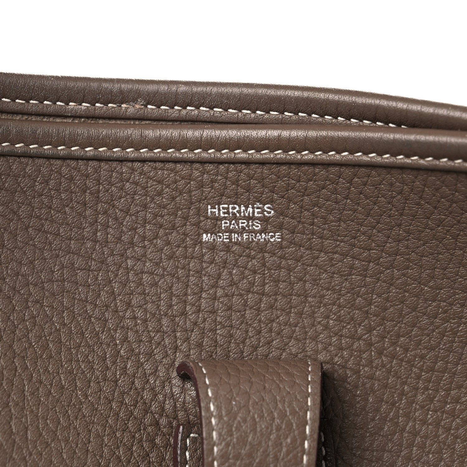 Hermes Taurillon Clemence Evelyne III PM Etoupe 8 of 20