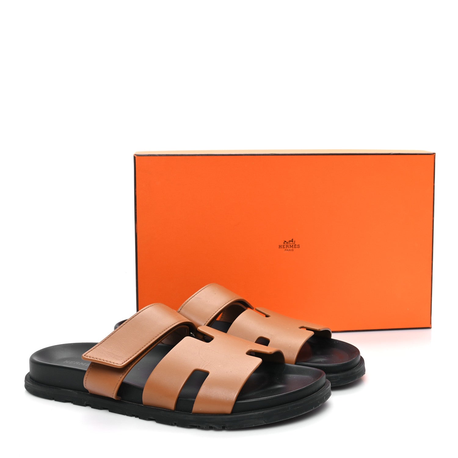 Hermes Calfskin Mens Chypre Sandals 43 Naturel 10 of 10