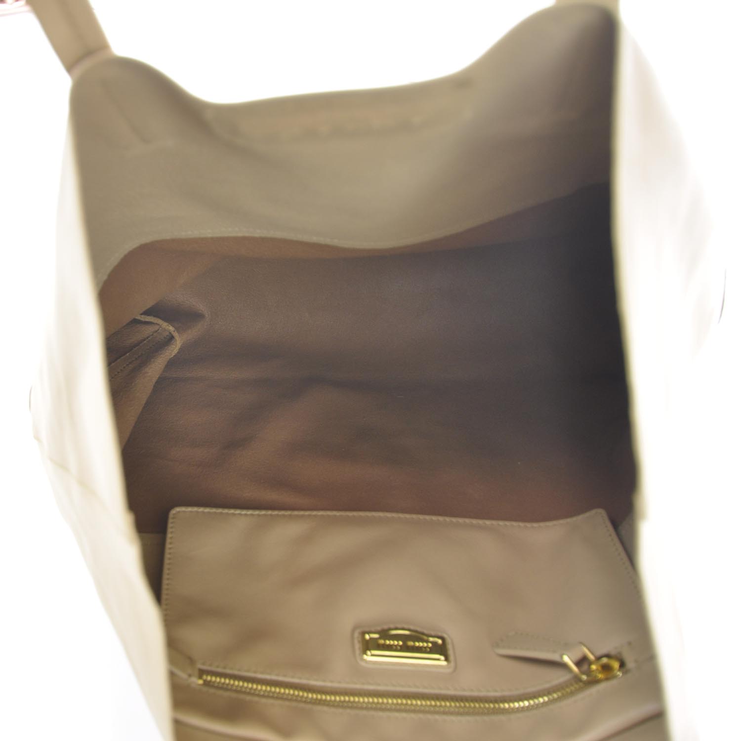 Miu Miu Soft Calfskin Shopping Tote Sughero Cuoio 10 of 10