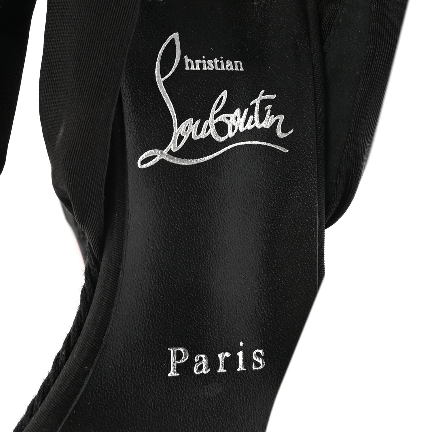 Christian Louboutin Suede Faille Melides Du Desert 85 Heels 36 Black 8 of 9