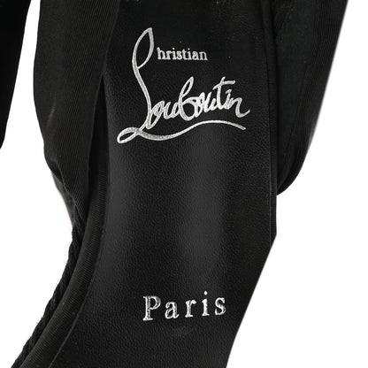 Christian Louboutin Suede Faille Melides Du Desert 85 Heels 36 Black 8 of 9