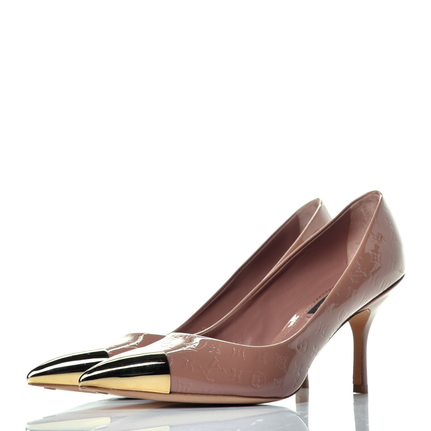 Louis Vuitton Vernis Allamanda Pumps 36 Rose Velours 3 of 8