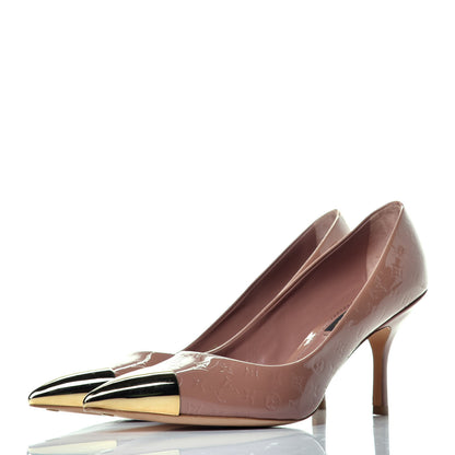 Louis Vuitton Vernis Allamanda Pumps 36 Rose Velours 3 of 8