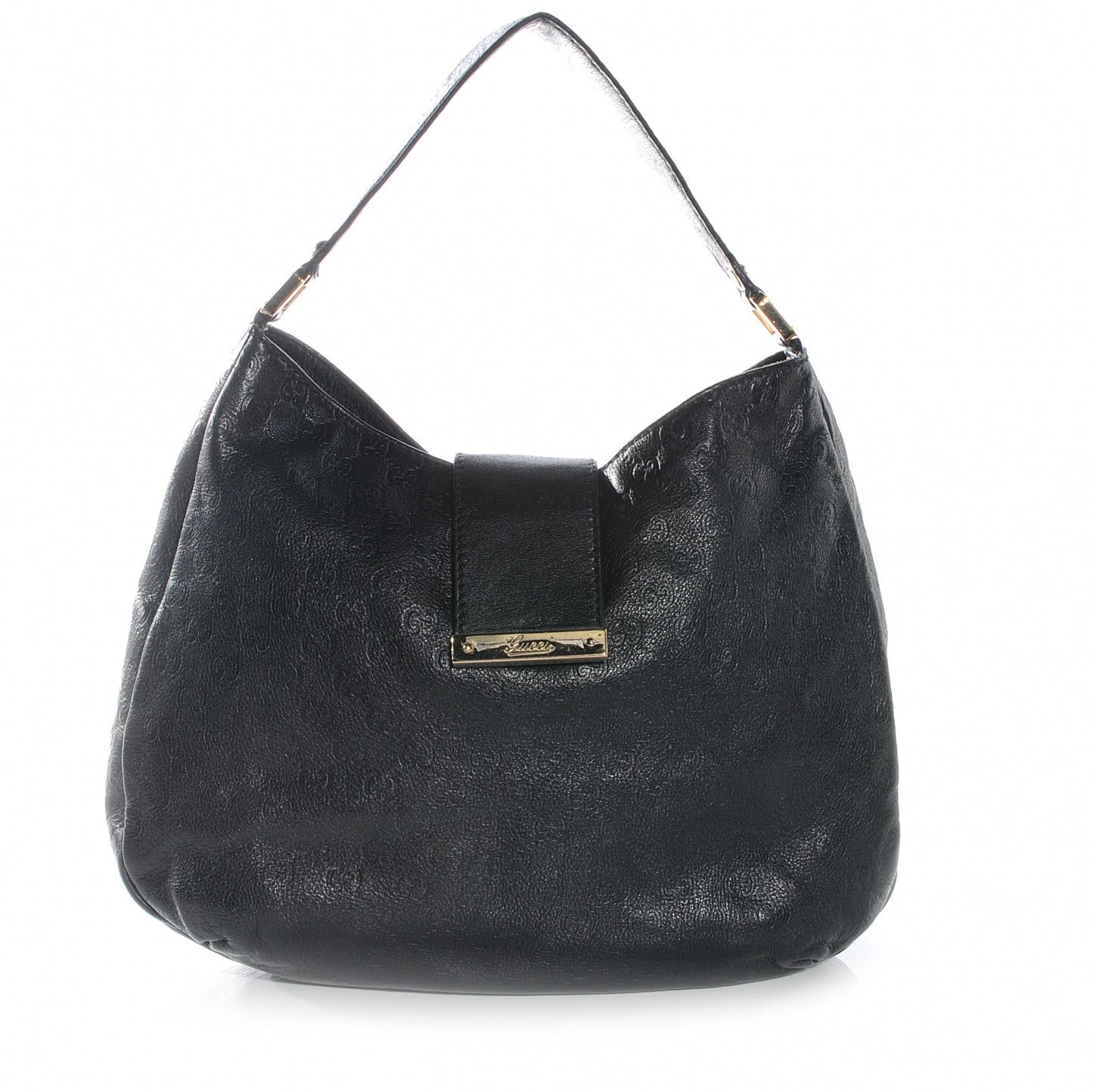 Guccissima New Ladies Web Hobo Black