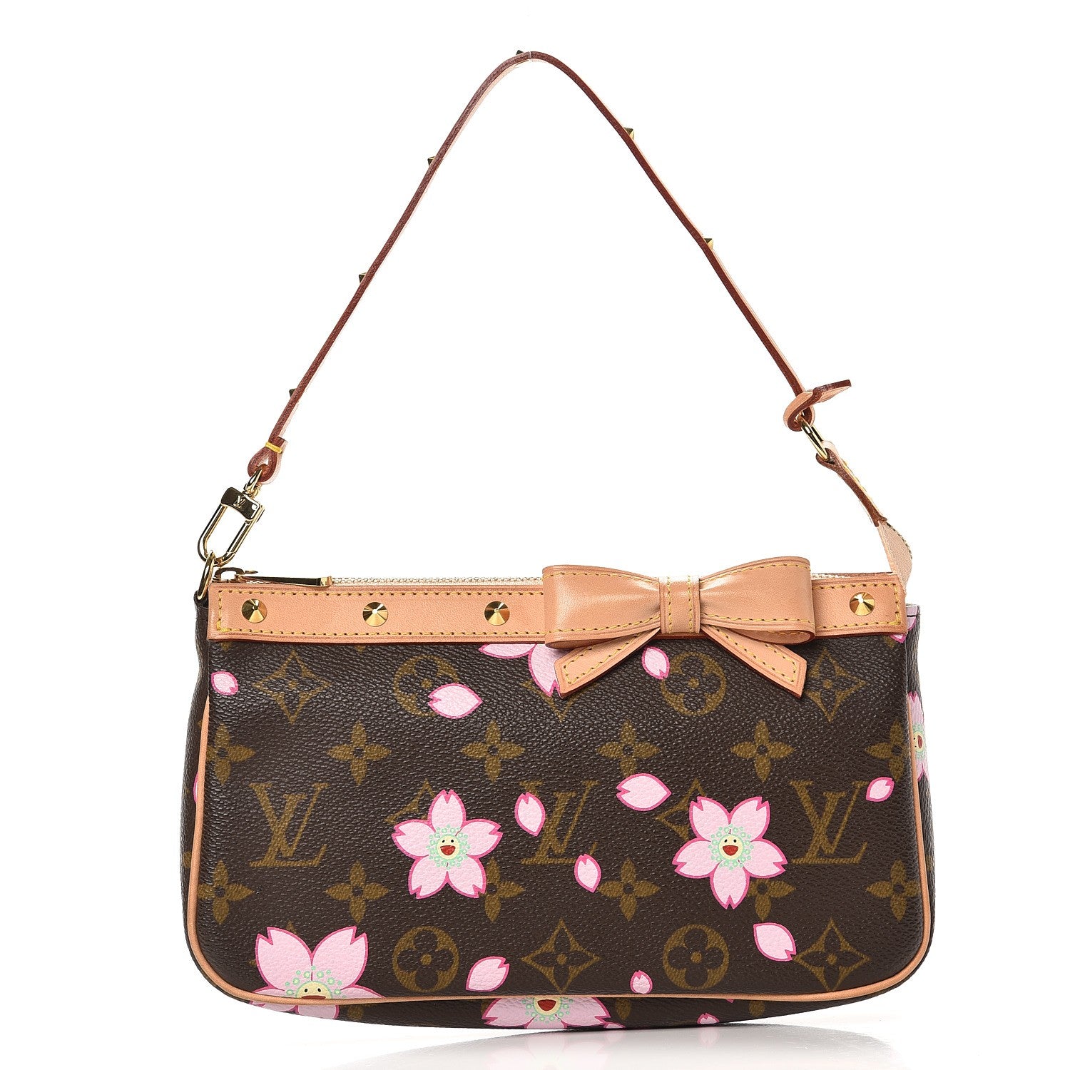 Louis Vuitton Monogram Cherry Blossom Pochette Accessories Brown 1 of 9