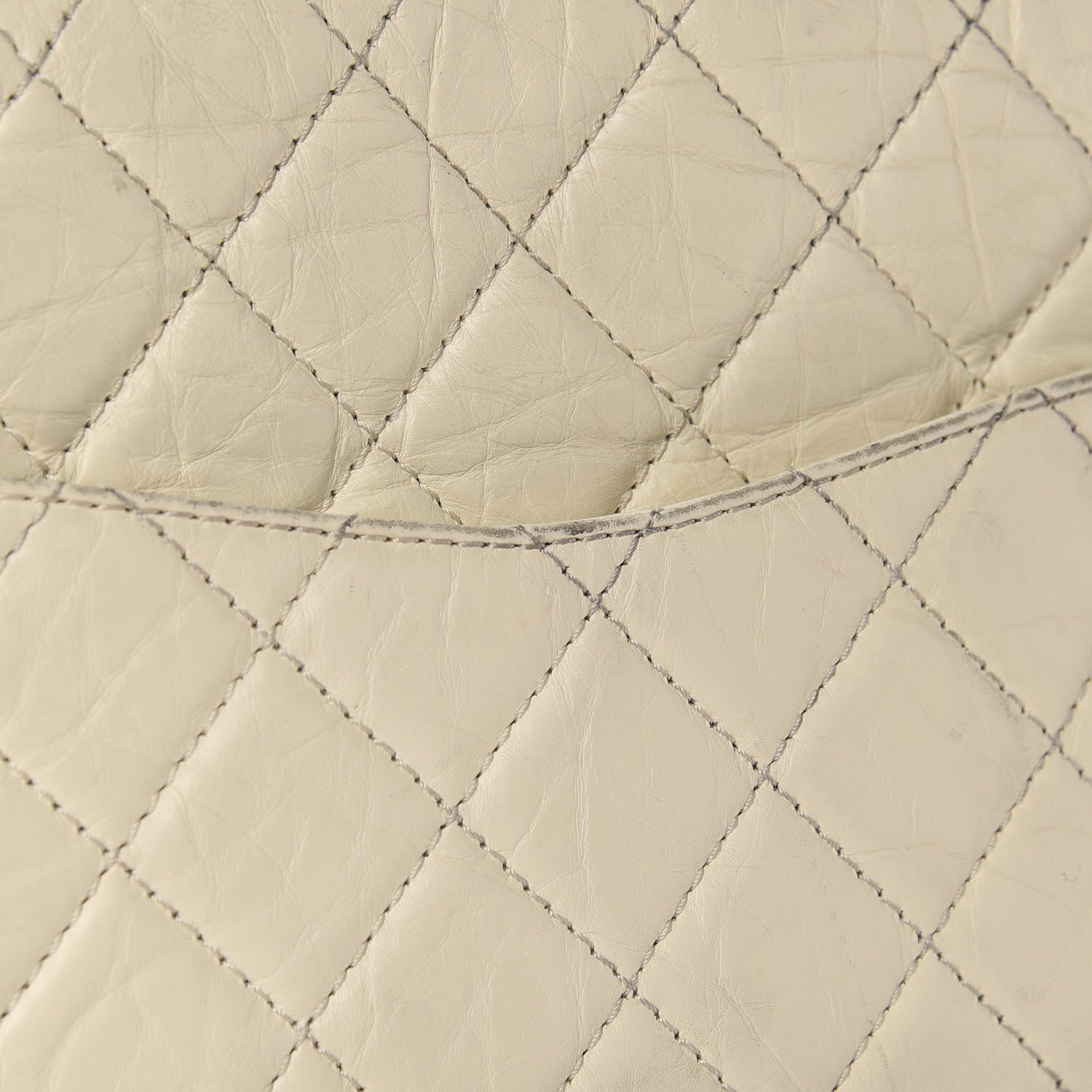 Chanel Aged Calfskin 2.55 Reissue 227 Flap Ivory 10 of 12