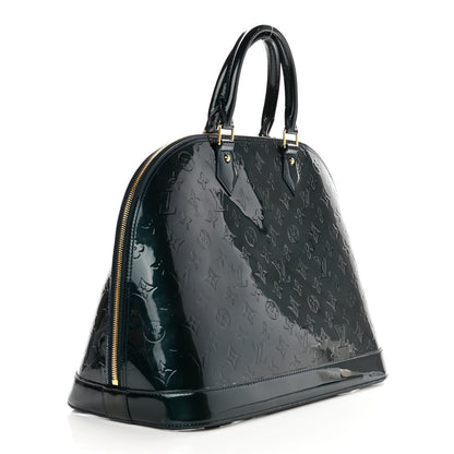 Louis Vuitton Vernis Alma MM Blue Nuit 2 of 9