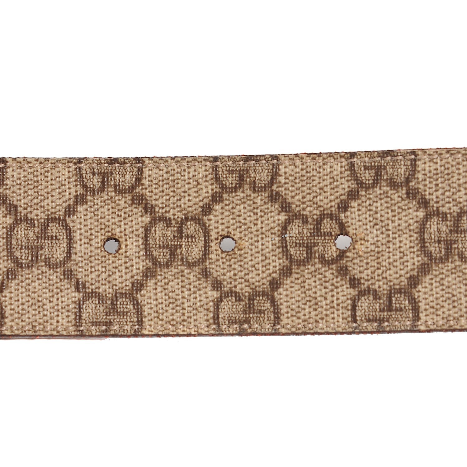 Gucci GG Plus Monogram Interlocking G Belt 85 34 Dark Brown 5 of 6