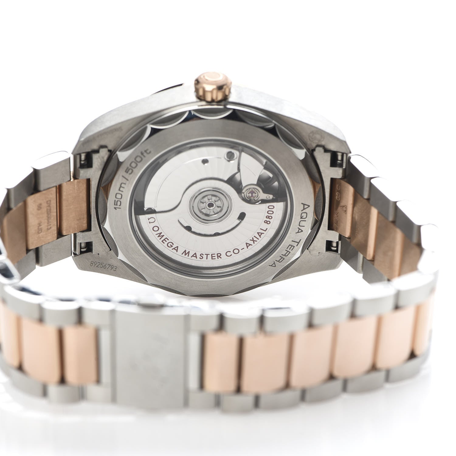 Omega Stainless Steel 18K Sedna Gold Diamond Mother of Pearl 38mm Seamaster Aqua Terra Co-Axial Automatic Watch 220.20.38.20.55.001 5 of 7