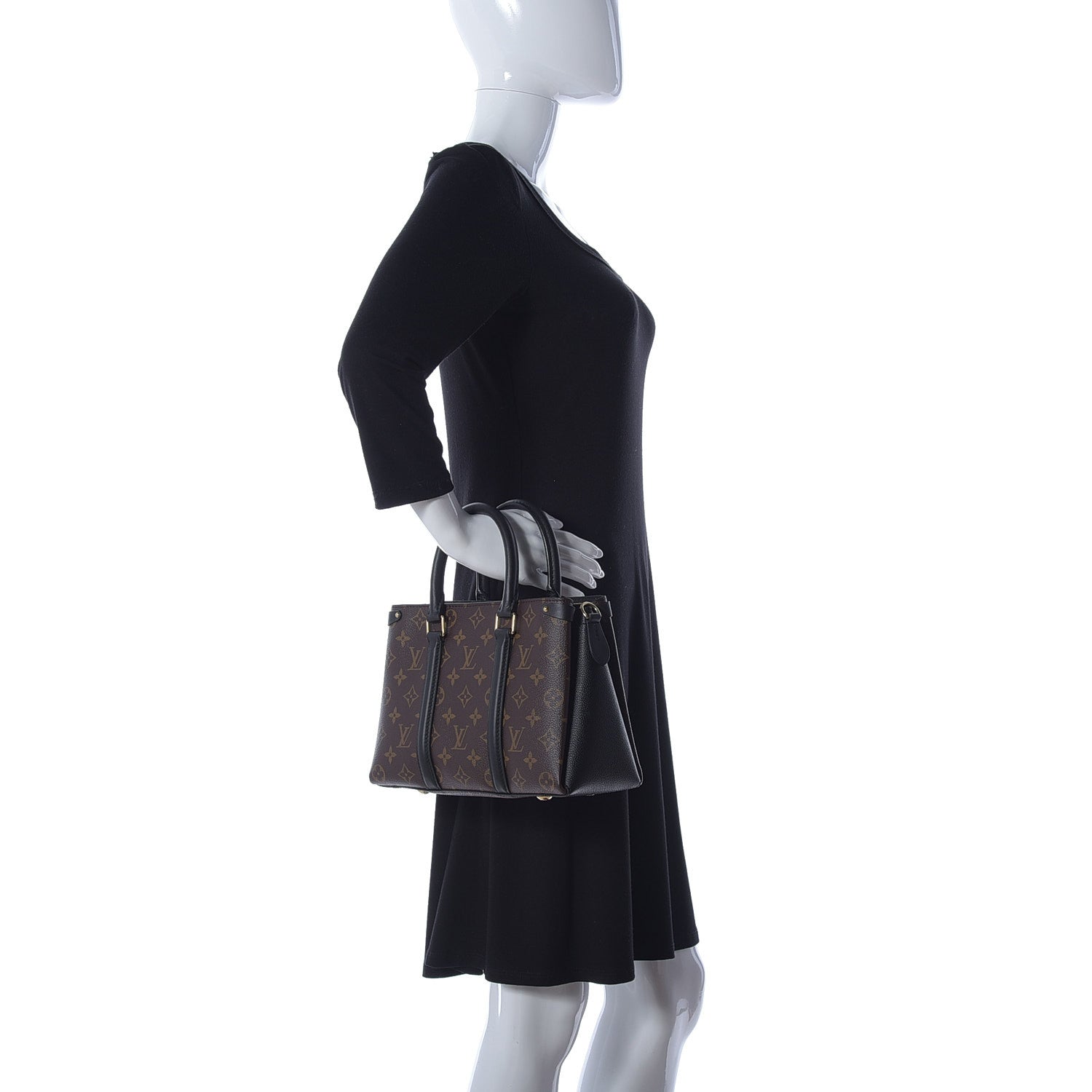 Louis Vuitton Monogram Soufflot BB Black 3 of 10