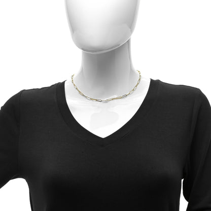 Roberto Coin 18K Yellow Gold Paper Clip Link Necklace 2 of 4