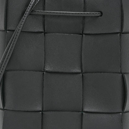 Bottega Veneta Nappa Maxi Intrecciato Cassette Bucket Bag Black 7 of 11