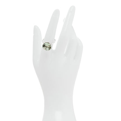 Tiffany Sterling Silver Green Quartz Octagonal Sparklers Cocktail Ring 54 7 2 of 5