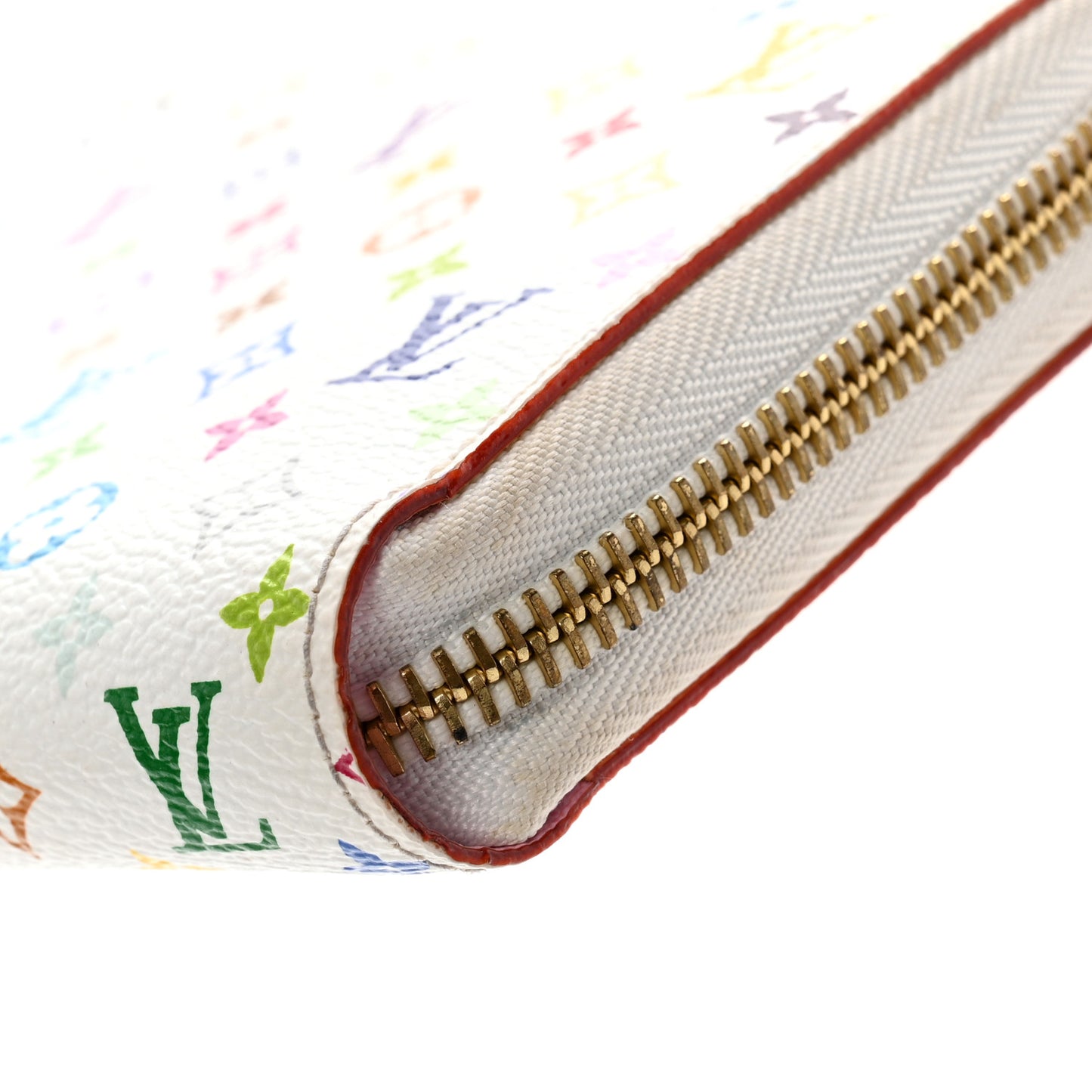 Monogram Multicolor Zippy Wallet White Litchi
