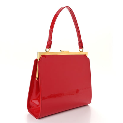 Mansur Gavriel Patent Calfskin Elegant Bag Flamma 2 of 9