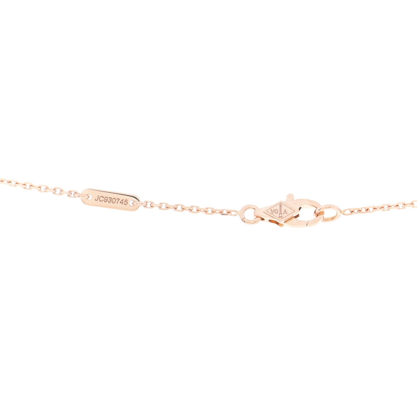 18K Rose Gold Sweet Alhambra Pendant Necklace