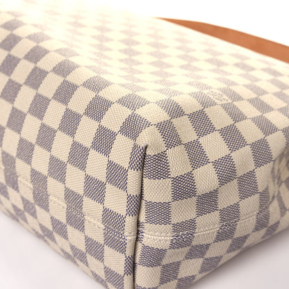 Louis Vuitton Damier Azur Graceful MM Rose Ballerine 12 of 14