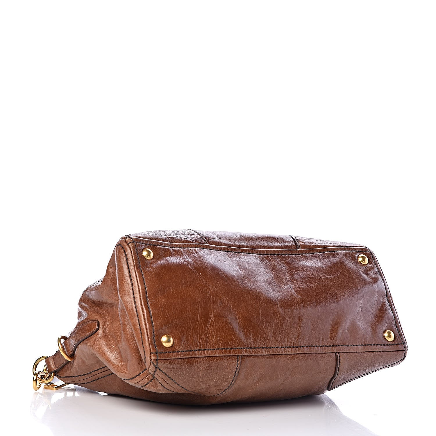 Prada Vitello Shine Shopping Satchel Palissandro 4 of 10