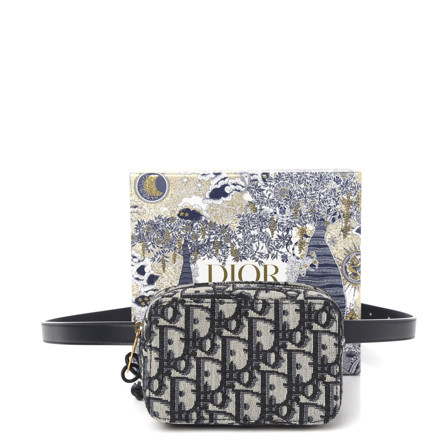 Christian Dior Oblique Belt Pouch Blue 9 of 9