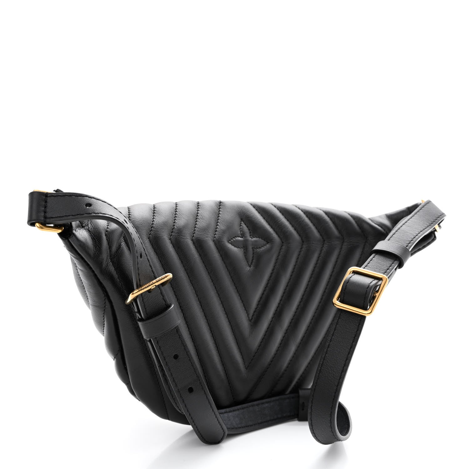Louis Vuitton Calfskin Quilted New Wave Bumbag Black 3 of 10
