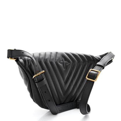 Louis Vuitton Calfskin Quilted New Wave Bumbag Black 3 of 10