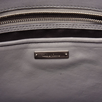 Miu Miu Nappa Matelasse Crystal Flap Clutch Pomice 6 of 10