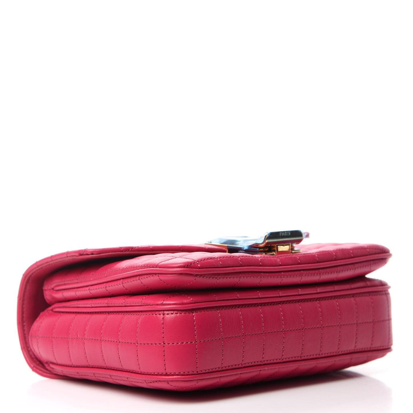 Calfskin Quilted Medium C Bag Pink
