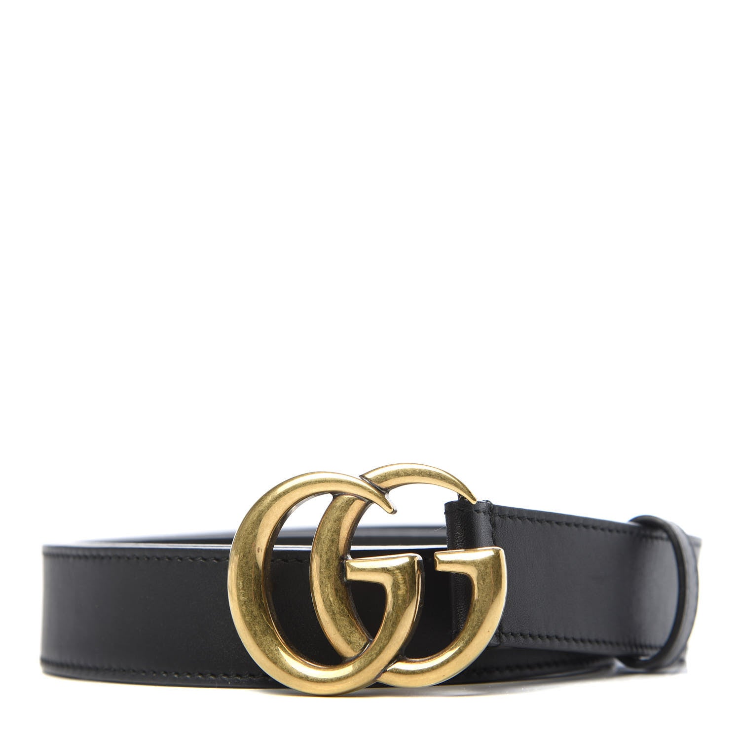 Gucci Calfskin Double G 30mm Belt 90 36 Black 1 of 4