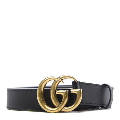 Gucci Calfskin Double G 30mm Belt 90 36 Black 1 of 4