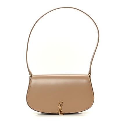 Saint Laurent Box Calfskin Mini Voltaire Shoulder Bag Dark Cork 1 of 11