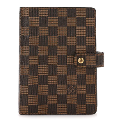 Louis Vuitton Damier Ebene Medium Ring Agenda Cover 1 of 8