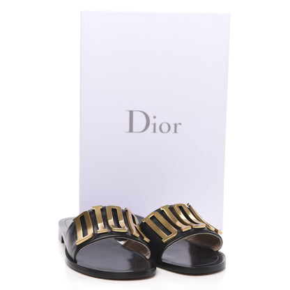 Christian Dior Calfskin Dio(r)evolution 10mm Slide Sandals 37 Black 9 of 9