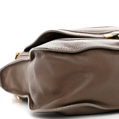 Chloe Calfskin Medium Marcie Satchel Brown Seed 9 of 10