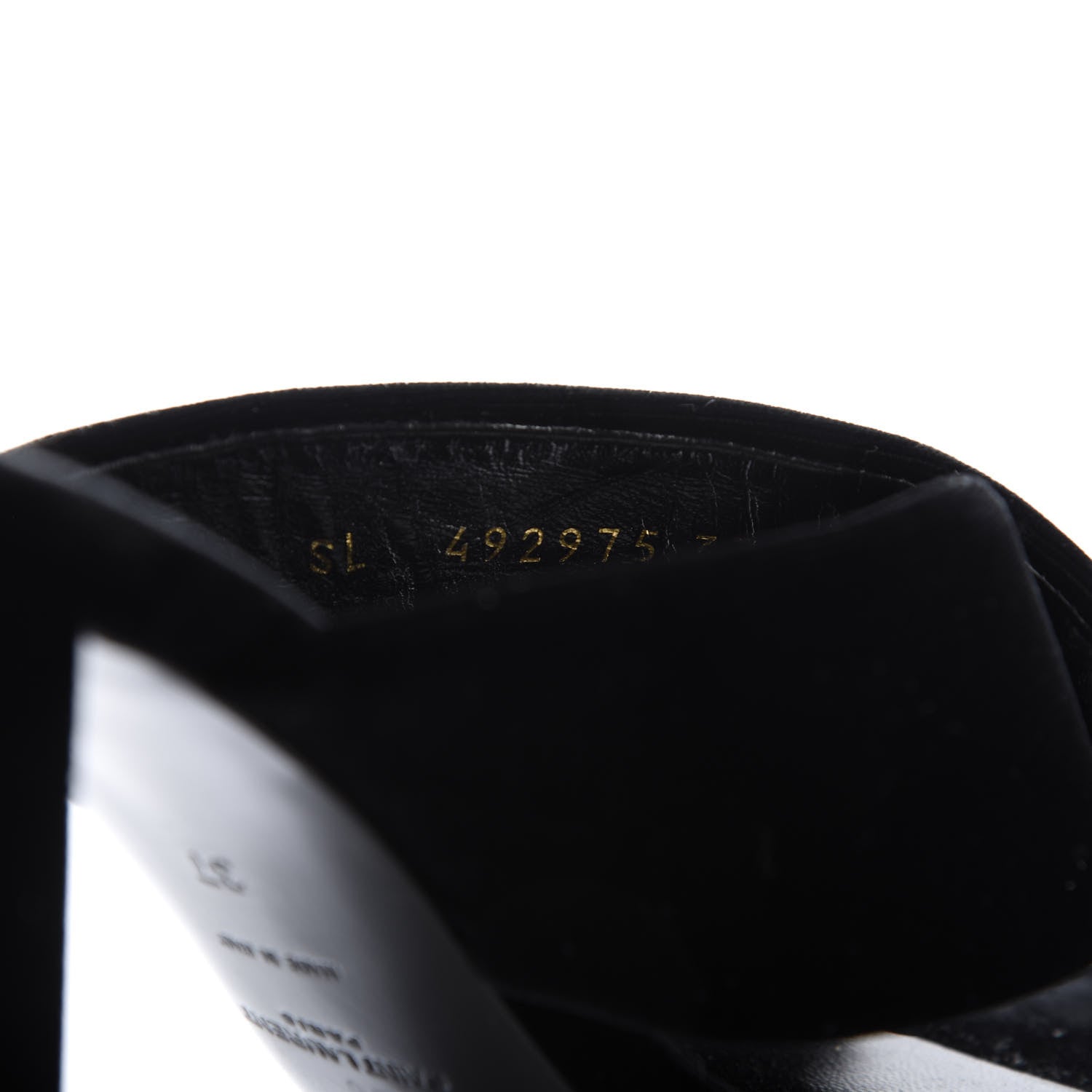 Saint Laurent Velvet LouLou 95 Mules 37 Black 9 of 9