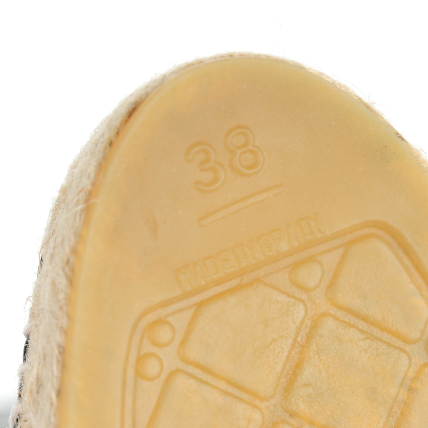 Chanel Lambskin CC Espadrilles 38 Black 6 of 8