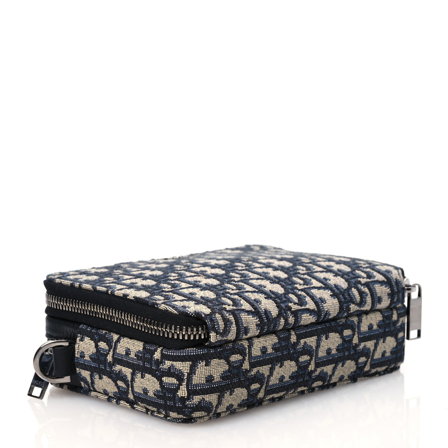 Christian Dior Oblique Pouch Navy Blue 4 of 14